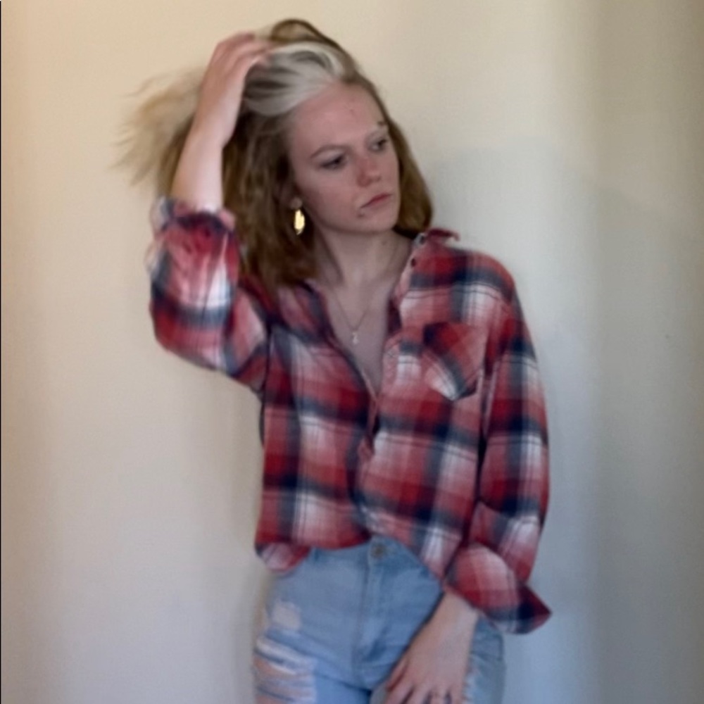 Plaid 1/4 button up